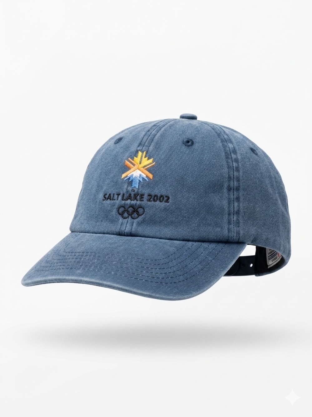 Vintage Salt Lake 2002 Olympics Blue Strapback Hat Cap Official Licensed
